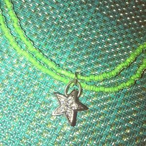 New - Handmade Two Strand Beaded Necklace